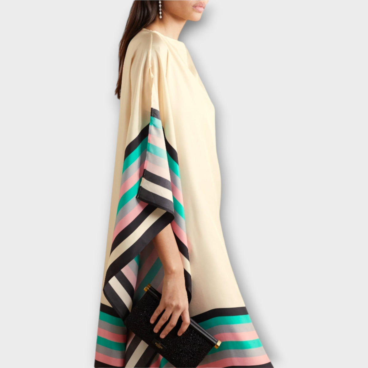 Elenora - Kaftan Geométrico de Corte Solto