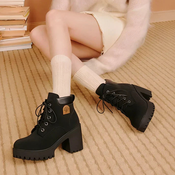 Emma | Botins de Salto com Plataforma
