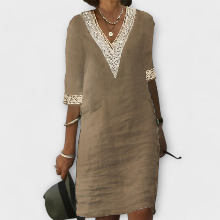 Vestidos de Algodão e Linho de Mulher