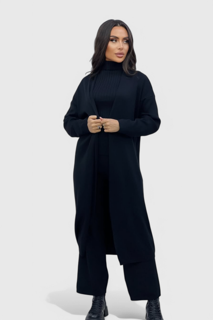 Mahalia Conjunto de Malha de 3 Peças