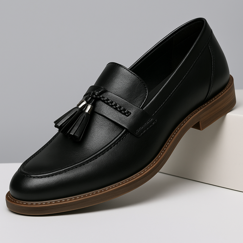 Mocassins de Pele com Borlas