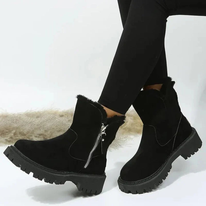Nora - Botins de Inverno Quentes e Confortáveis