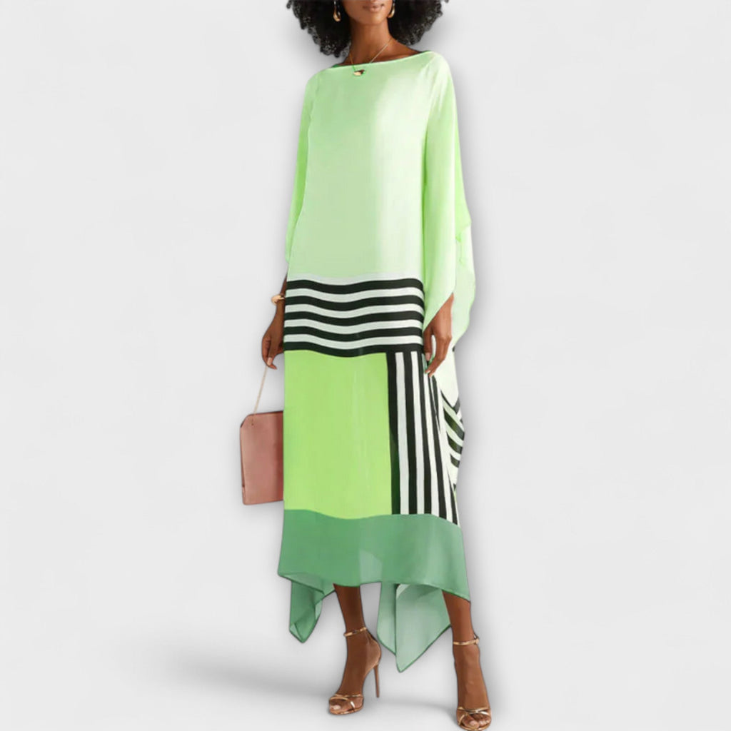 Elenora - Kaftan Geométrico de Corte Solto