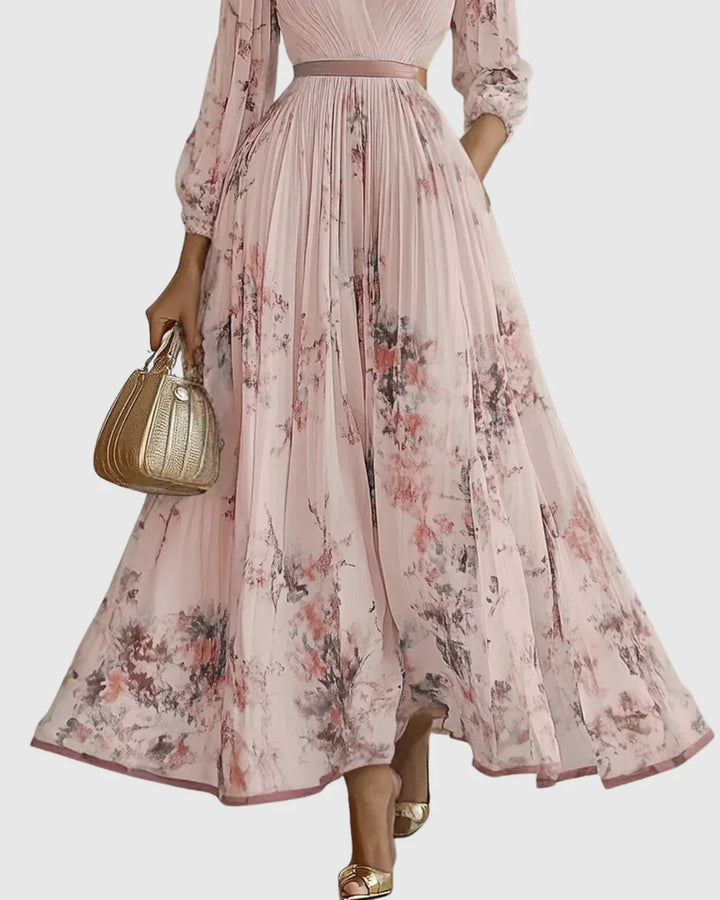 Rosa | Vestido Maxi Plissado Elegante