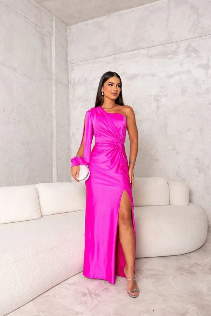 Renata™ | Vestido de Noite Assimétrico