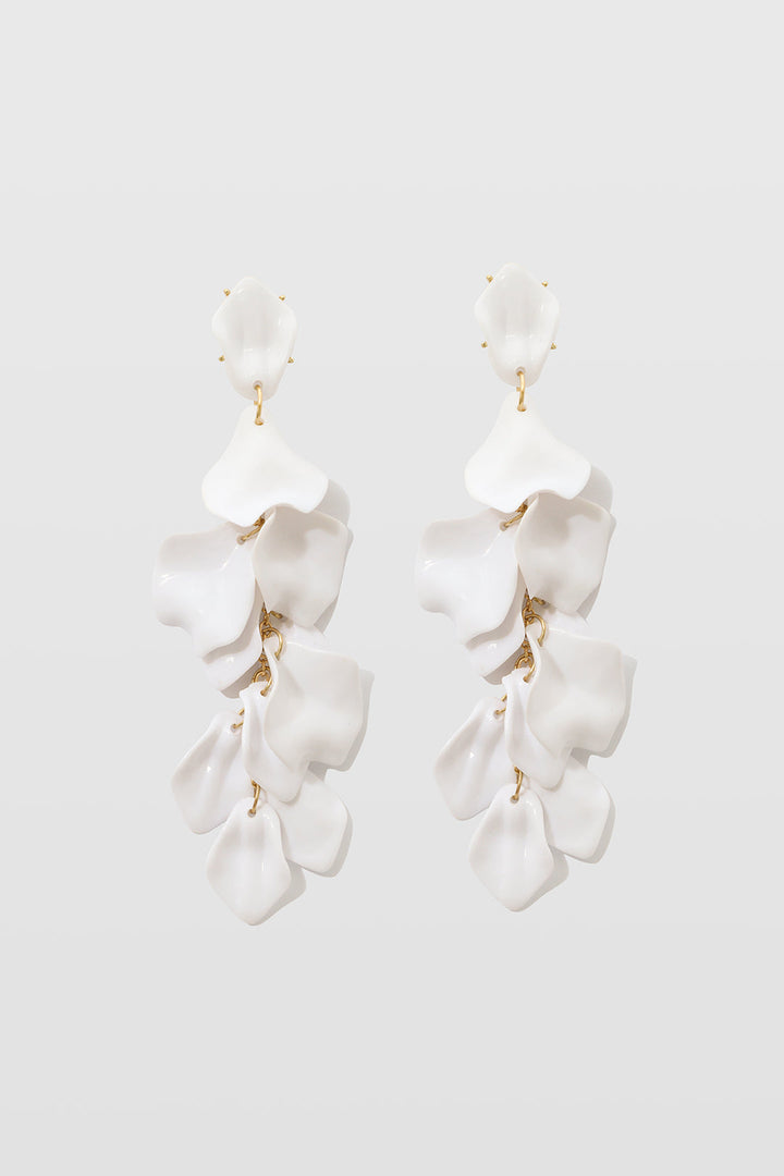Brincos de Gotas de Pétalas de Orquídea