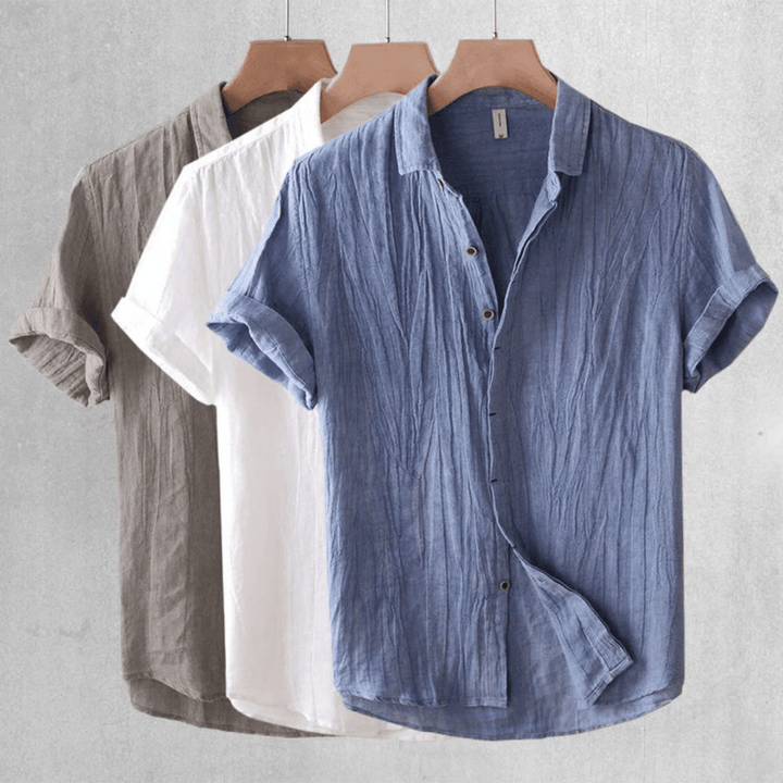 LOREN | Camisa de Linho de Manga Curta