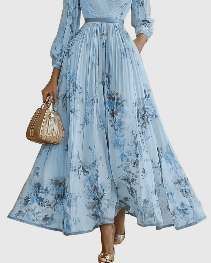 Rosa | Vestido Maxi Plissado Elegante