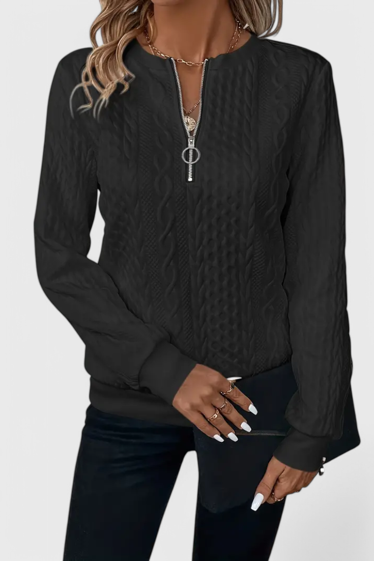 Zoey Camisola de Malha com Fecho Suave