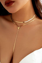 Colar Choker de Corrente Metálica