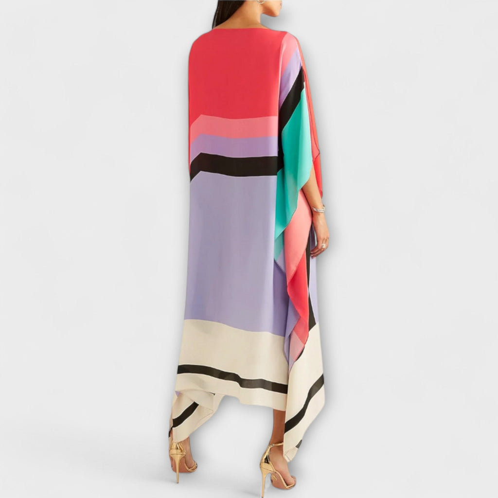 Elenora - Kaftan Geométrico de Corte Solto