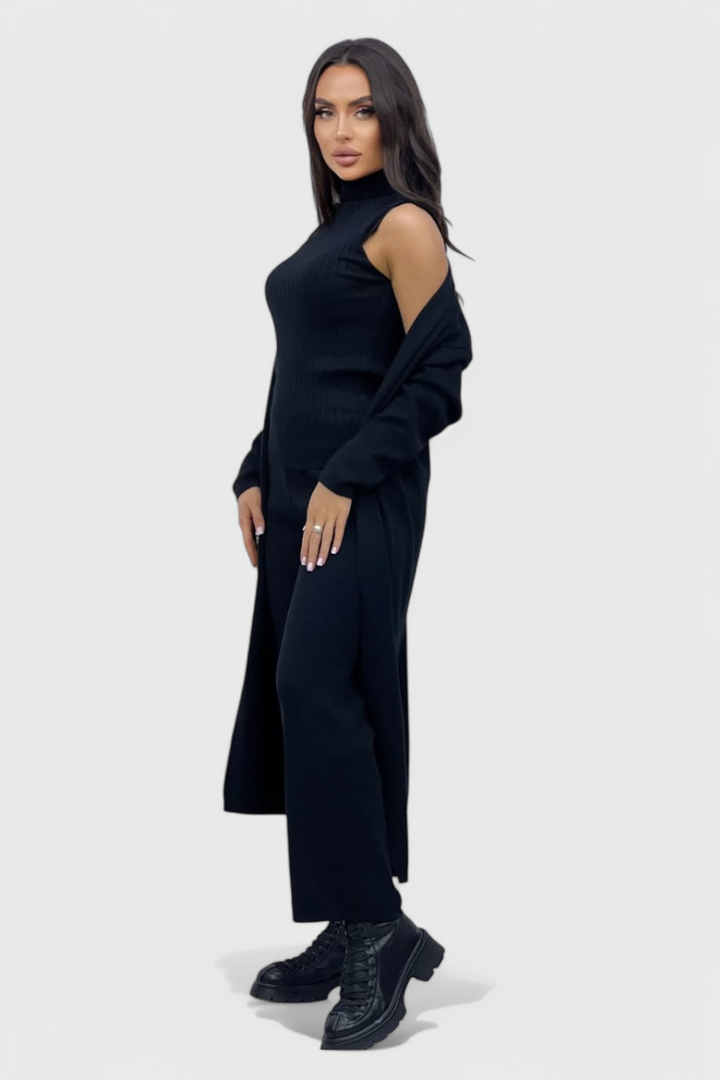 Mahalia Conjunto de Malha de 3 Peças