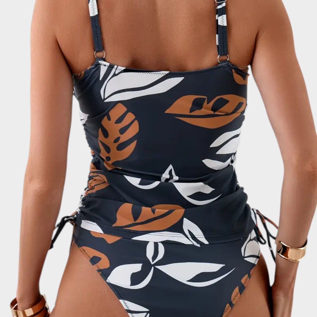 Carmen™ | Bikini com Estampado Tropical de Folhas
