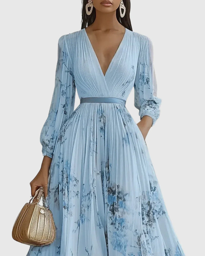 Rosa | Vestido Maxi Plissado Elegante