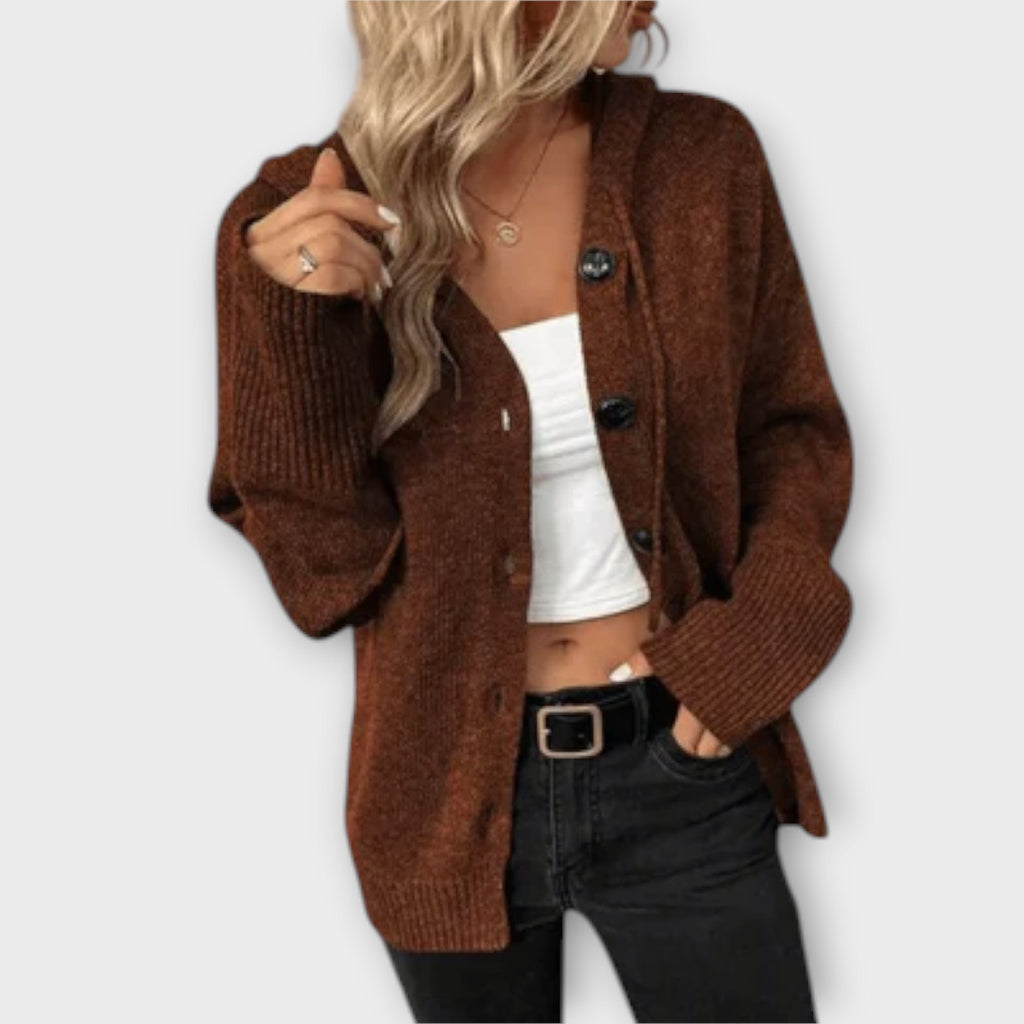 Brittan - Cardigan de Malha com Botões