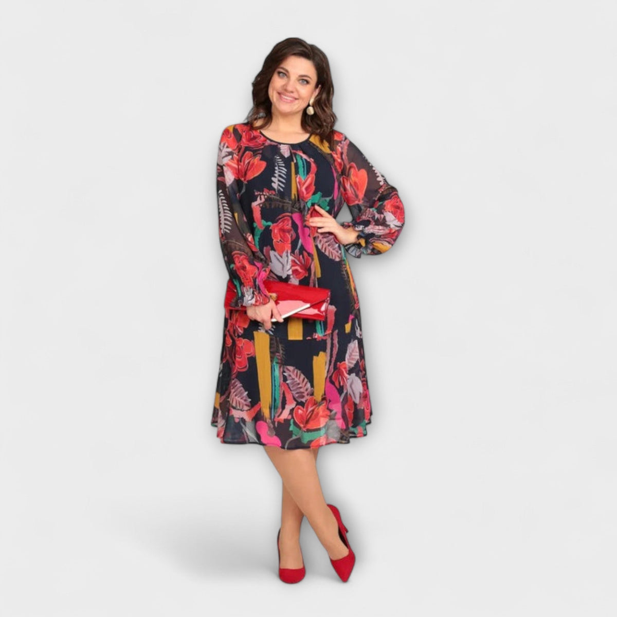 Caroline - Vestidos Elegantes para Tamanhos Grandes para o Máximo Conforto