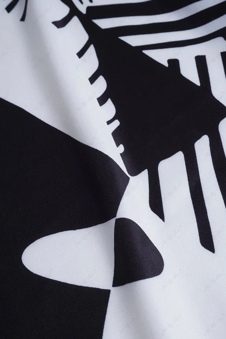 Basilisa - Conjunto de Perna Larga com Estampado de Grafiti
