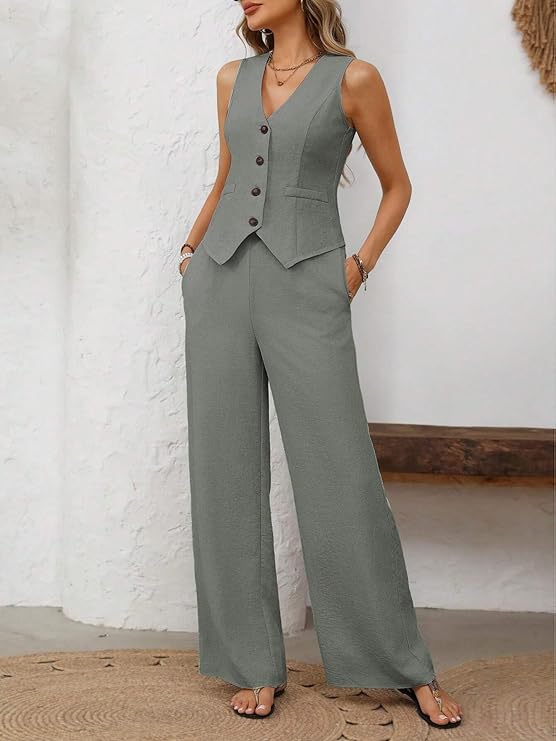 Sofía | Conjunto Colete + Calças de Oferta