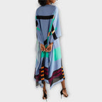 Elenora - Kaftan Geométrico de Corte Solto