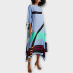 Elenora - Kaftan Geométrico de Corte Solto