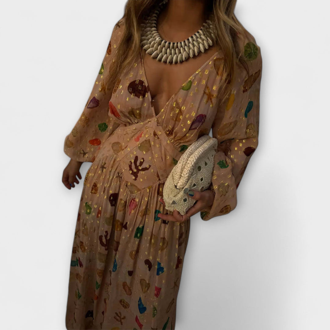 Lauren - Vestido Shell Reign em Tamanho Petite