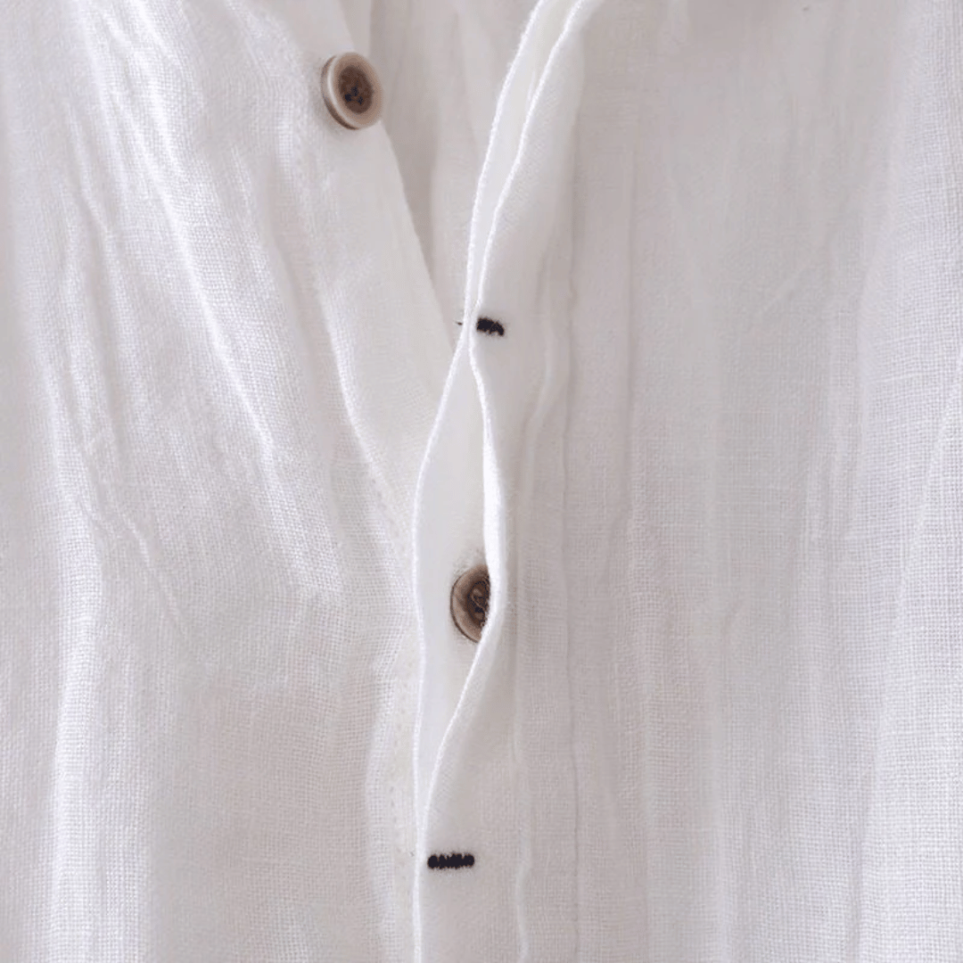 LOREN | Camisa de Linho de Manga Curta