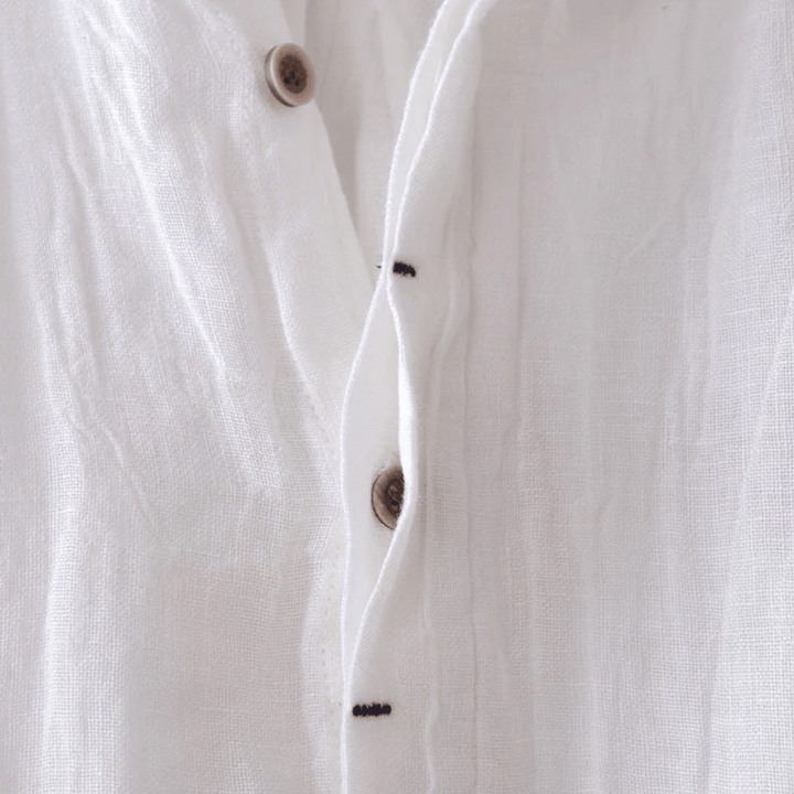LOREN | Camisa de Linho de Manga Curta