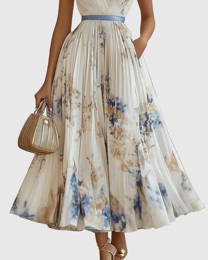 Rosa | Vestido Maxi Plissado Elegante