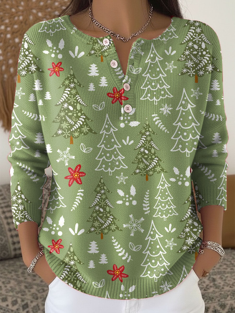 Edith - Camisola de Natal com Botões