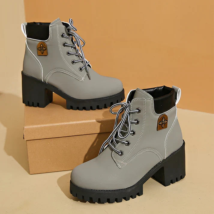 Emma | Botins de Salto com Plataforma
