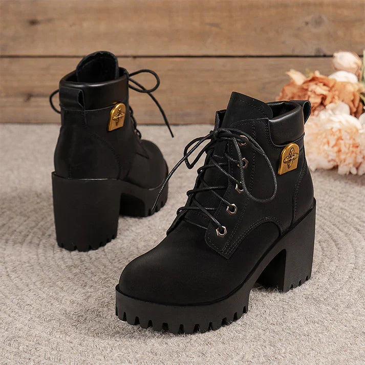 Emma | Botins de Salto com Plataforma