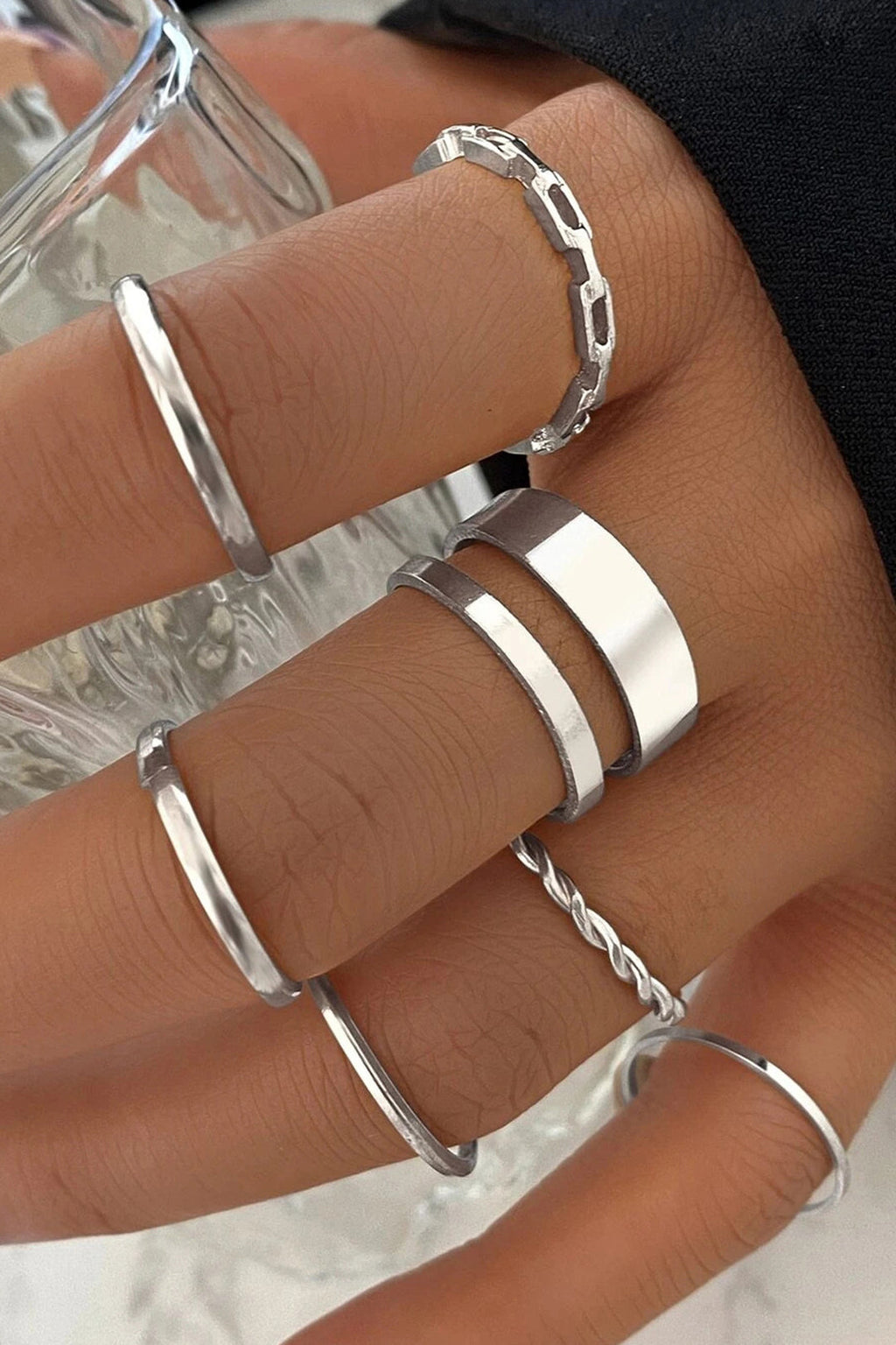 Conjunto de 7 Anéis