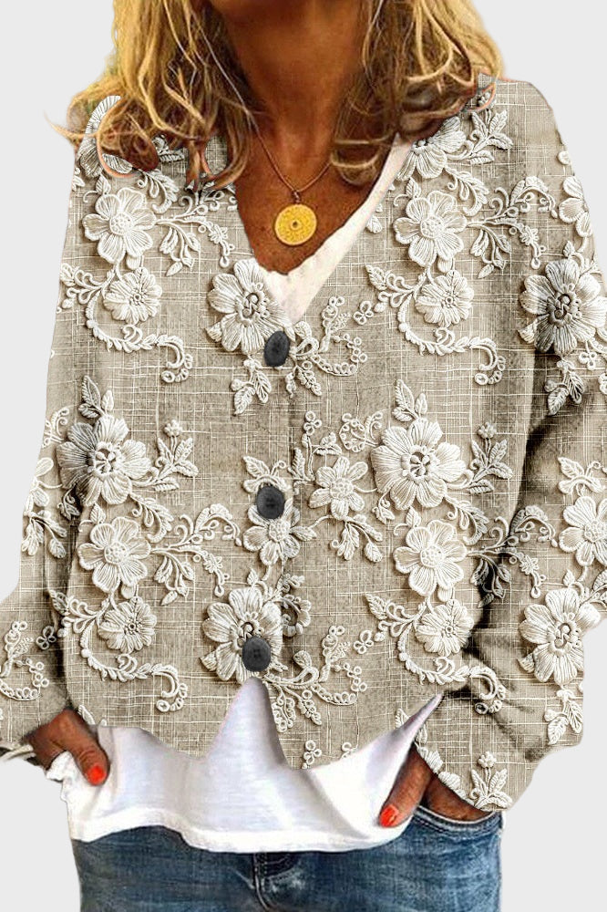 Meda - Camisola com Fio Feito de Pétalas