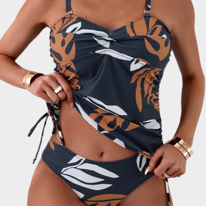 Carmen™ | Bikini com Estampado Tropical de Folhas
