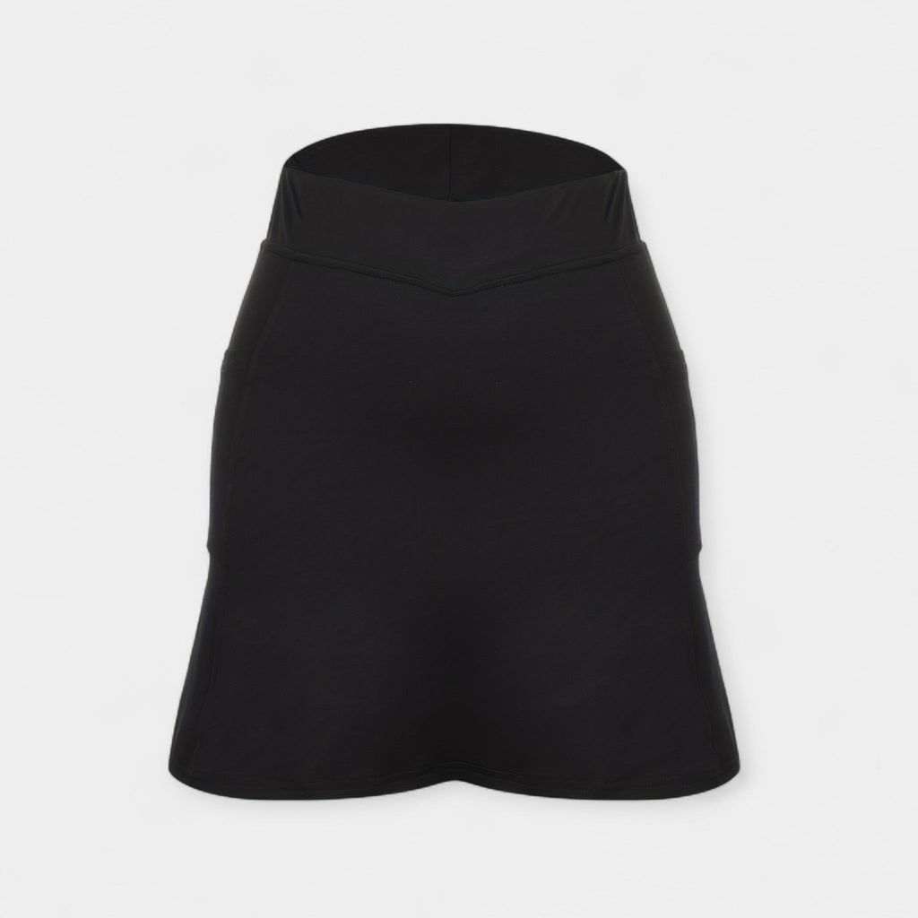 Shorts de cintura alta com saia