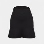 Shorts de cintura alta com saia