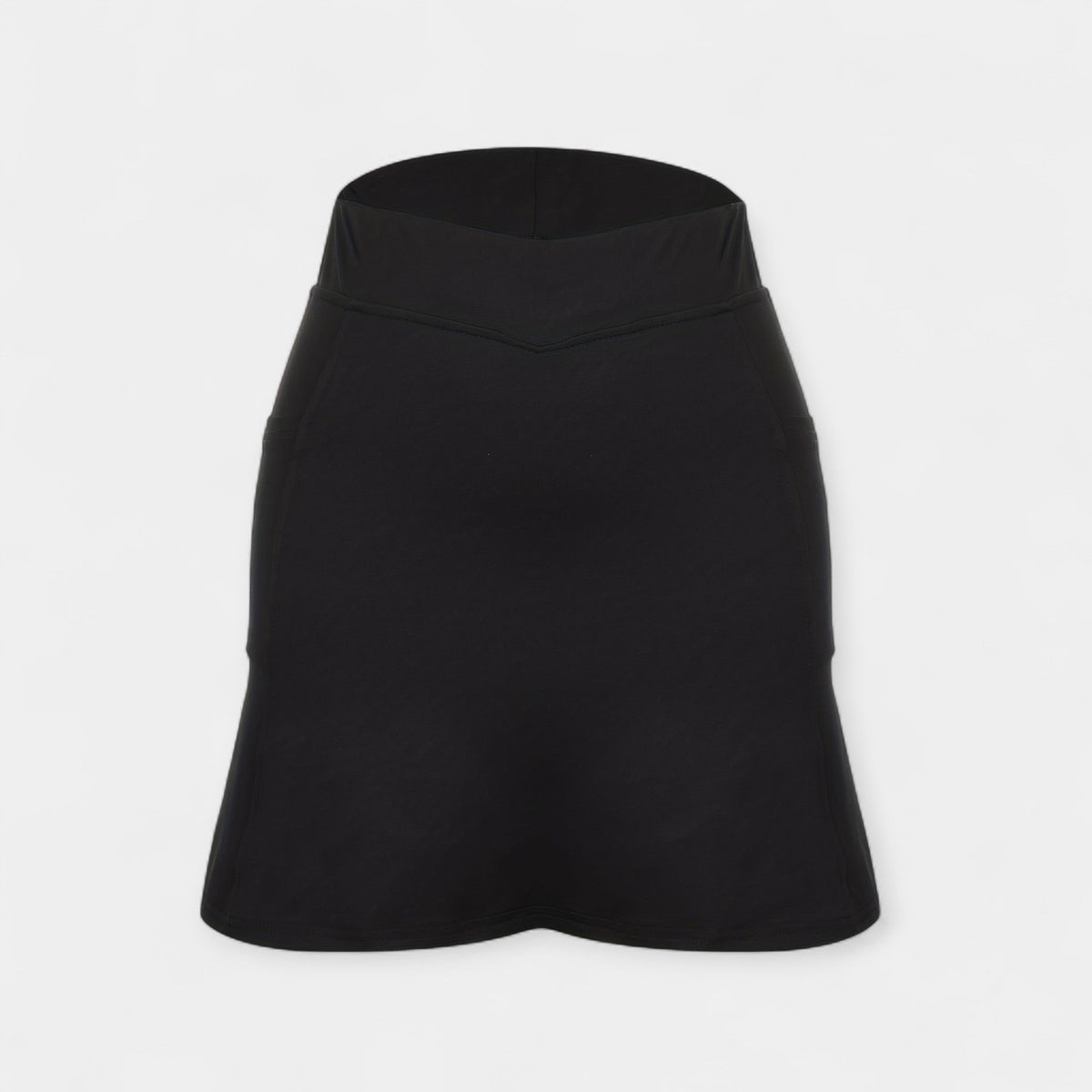 Shorts de cintura alta com saia