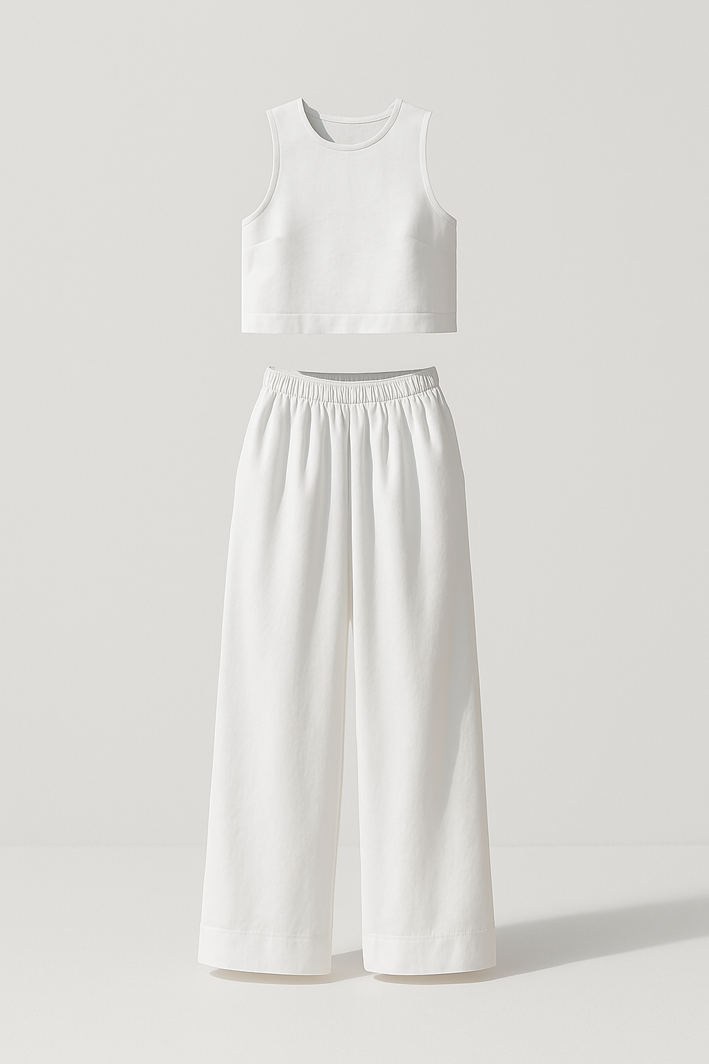 Avelina Conjunto Minimalista em Algodão e Linho Leve