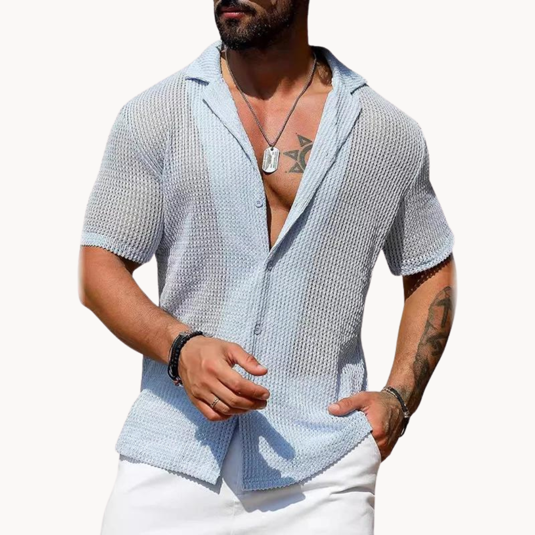 Rodrigo | Camisa Vazada de Manga Curta