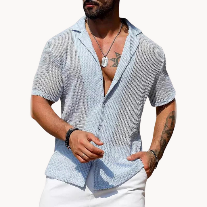 Rodrigo | Camisa Vazada de Manga Curta