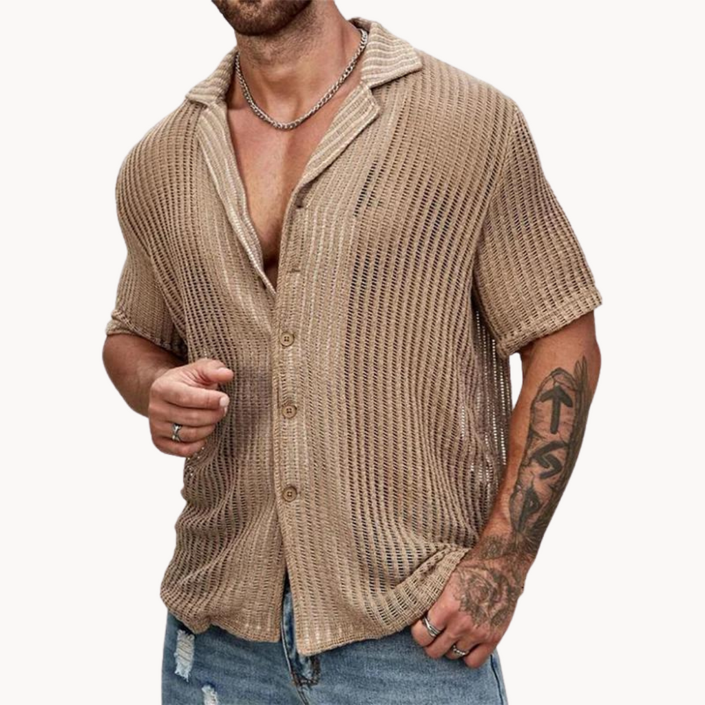 Rodrigo | Camisa Vazada de Manga Curta