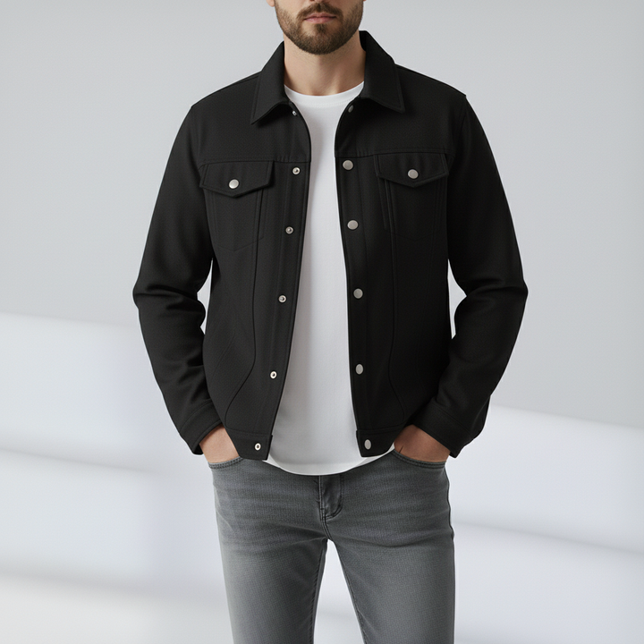 Santino™ | Casaco Trucker de Camurça