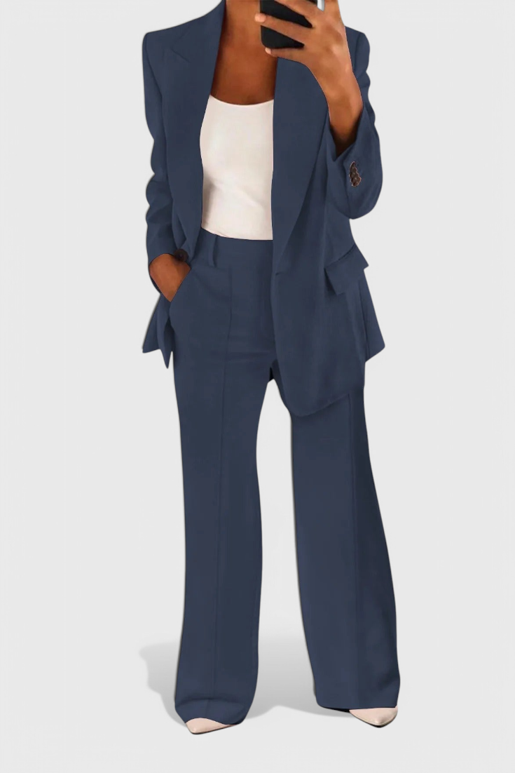 Kaia Conjunto Elegante de 2 Peças para o Trabalho e Muito Mais