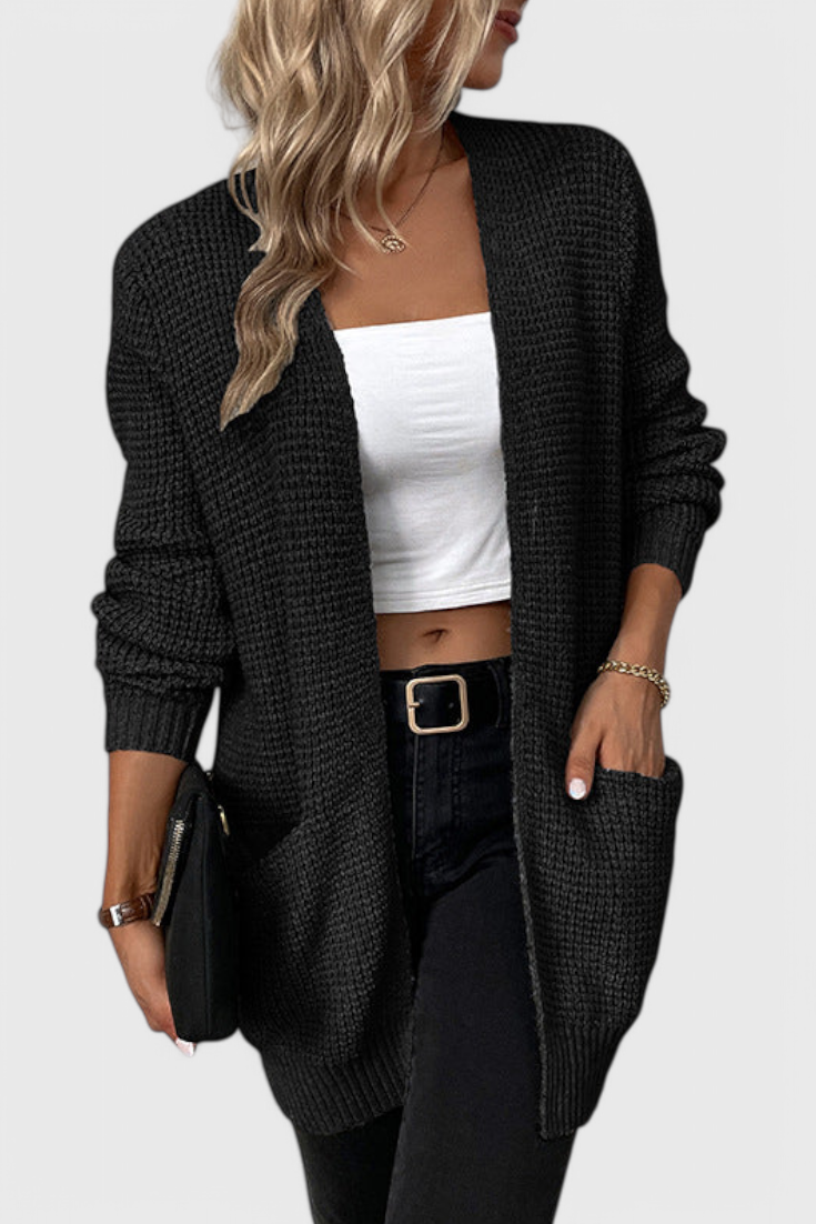 Anneliese Cardigan de Mistura de Caxemira Premium