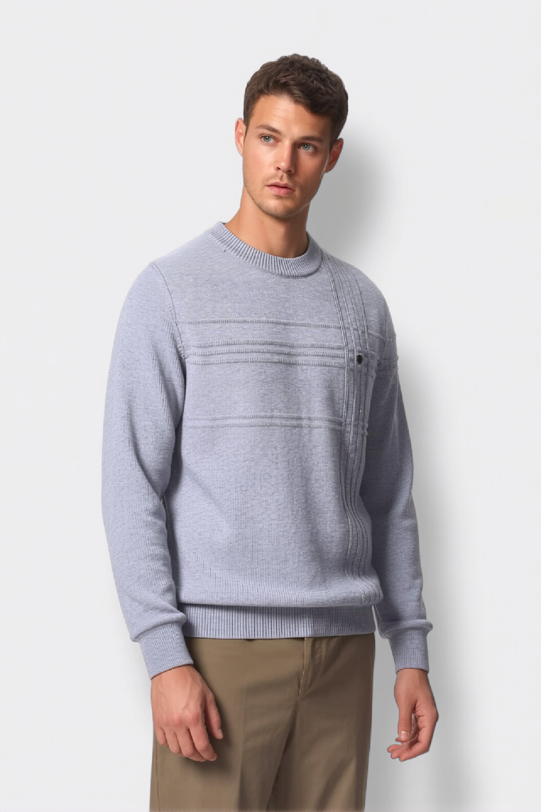 Camisola com Padrão de Losangos