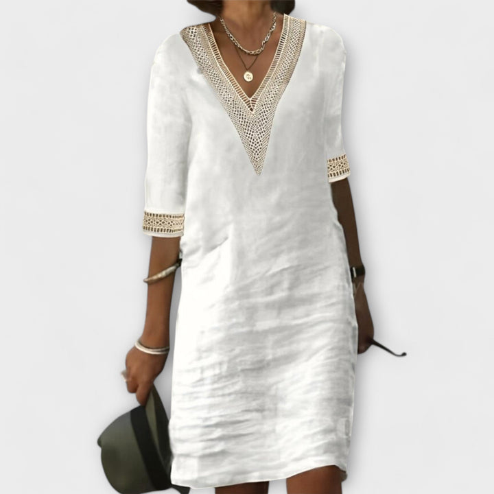 Vestidos de Algodão e Linho de Mulher