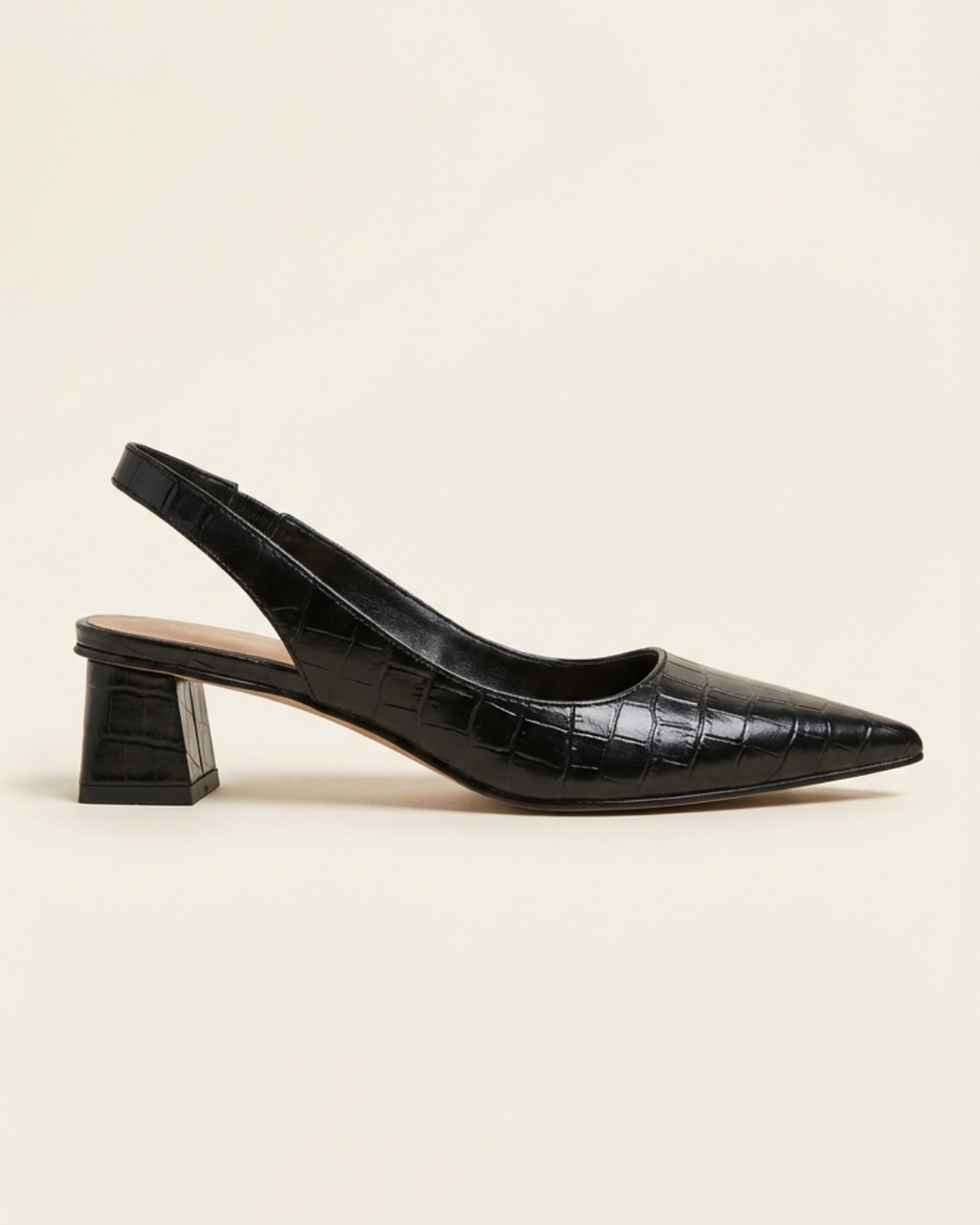 Olga - Sapatos com Salto Quadrado Elegante