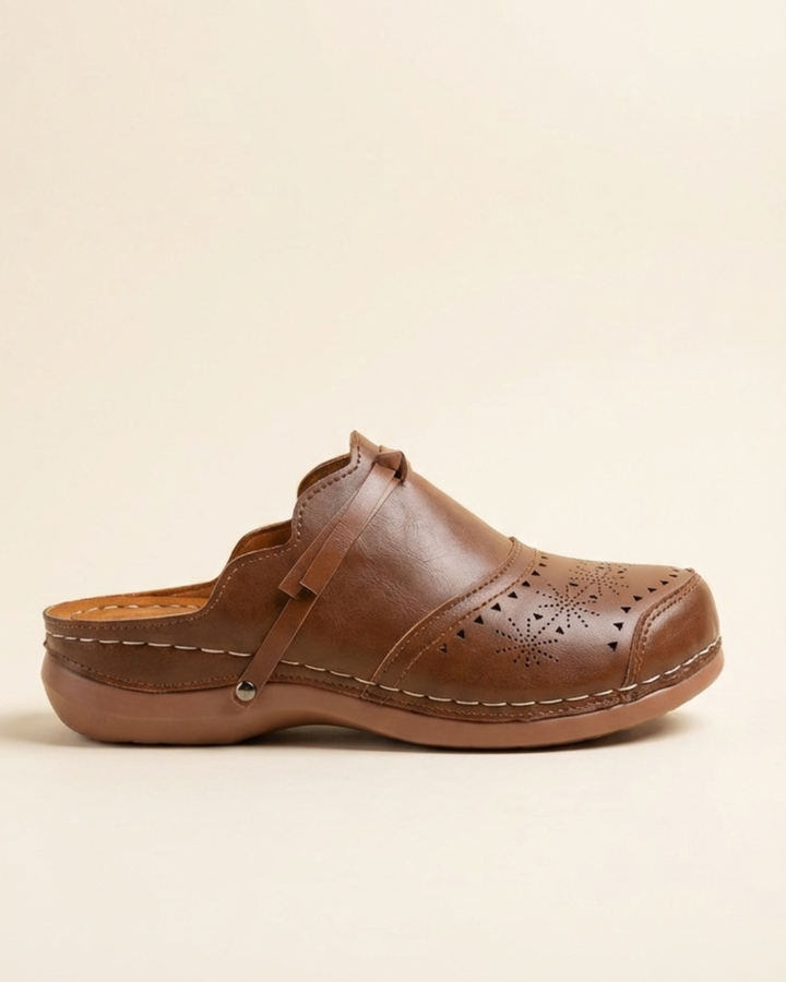 Amelia - Tamancos Confortáveis com Design Artesanal