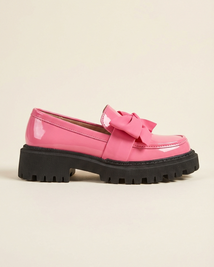 Violeta - Mocassins de Plataforma com Laço