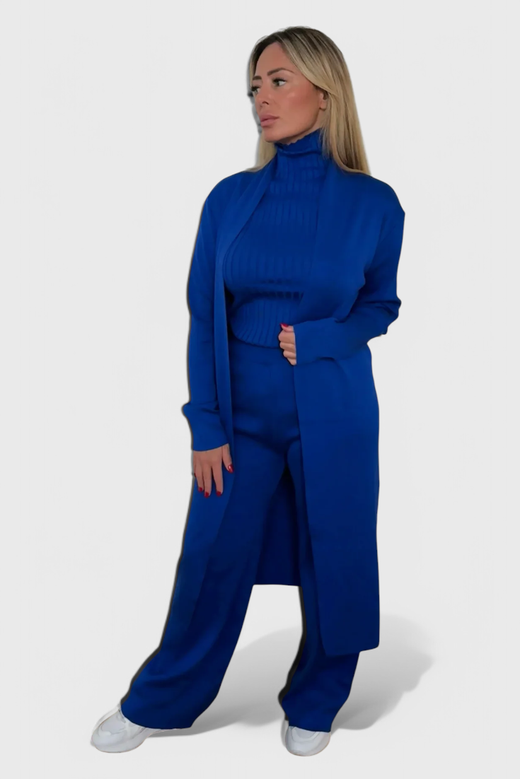 Mahalia Conjunto de Malha de 3 Peças